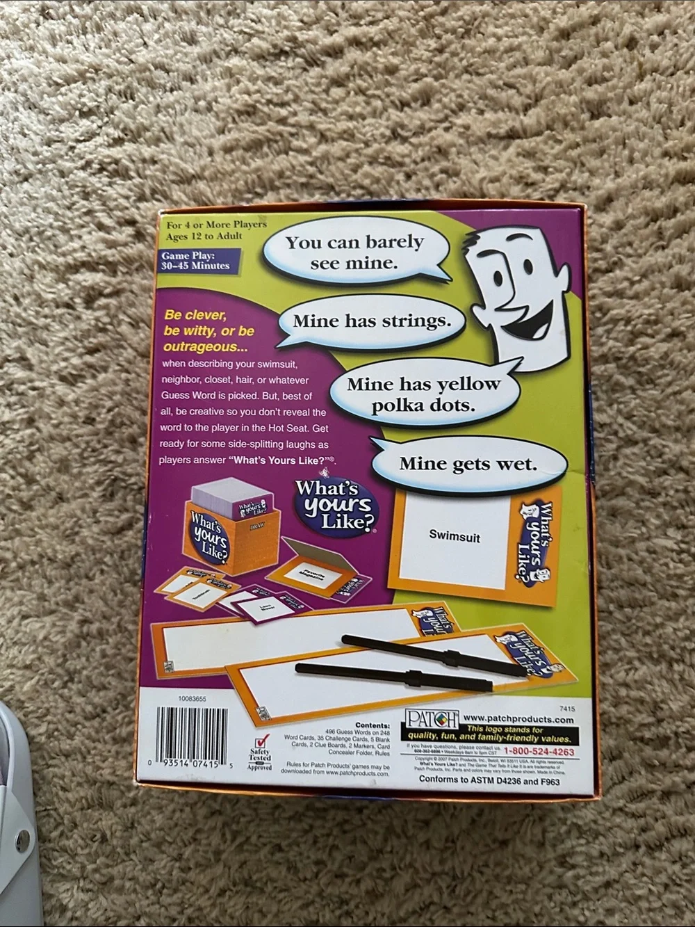 What's Yours Like? Party Game - Orange Box